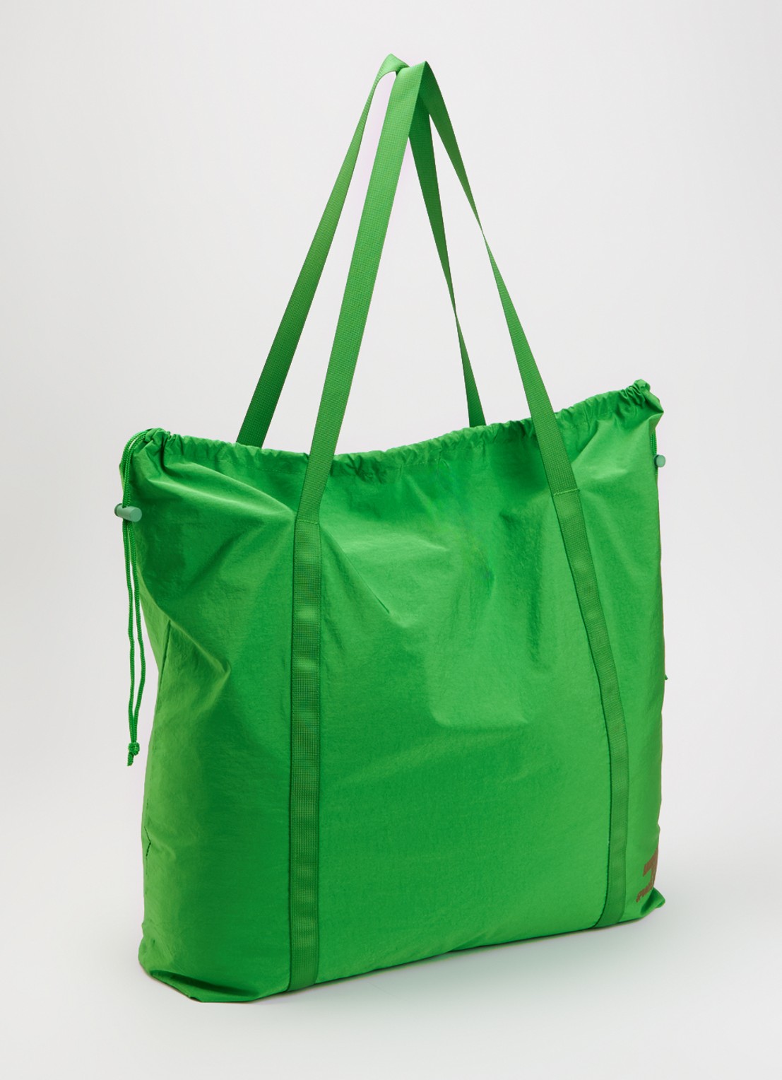 American Vintage Vidow shopper met logo - achterkant 4 groen