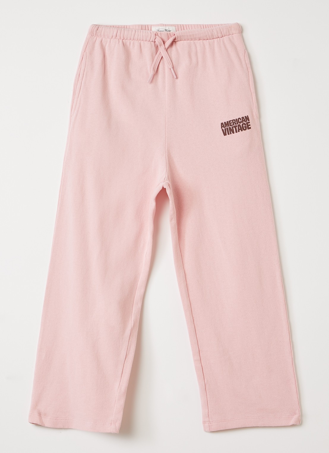 American Vintage Yko wide fit joggingbroek met logo - voorkant 3 roze