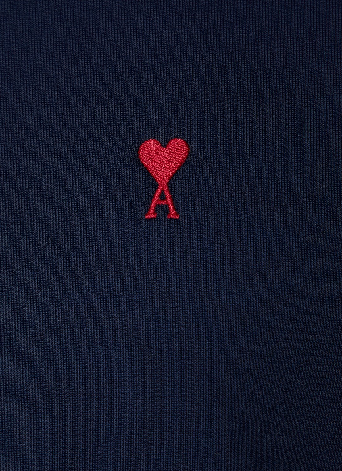 AMI Paris Hoodie met logo  - detail 6 donkerblauw