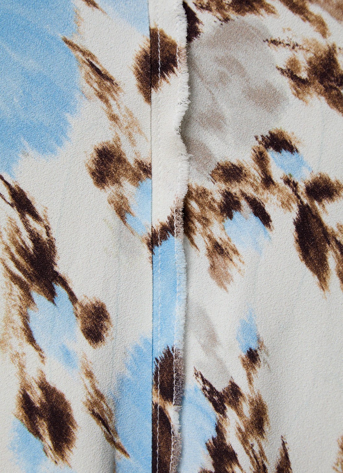 AMI Paris Midi rok met print - detail 5 creme