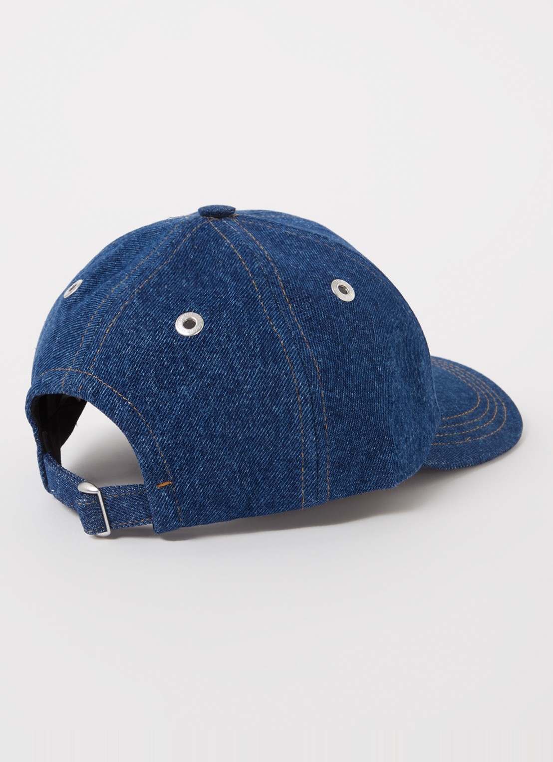 AMI Paris Pet met logoborduring - detail 2 denim