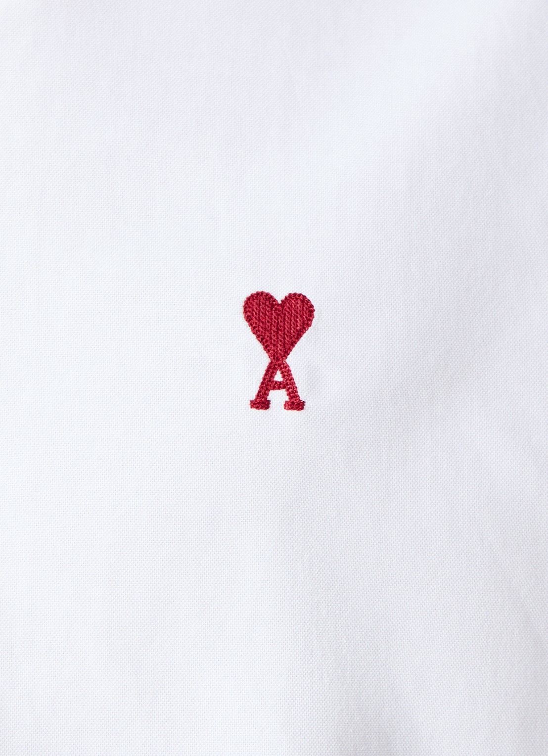 AMI Paris Regular fit overhemd met logo - detail 3 wit