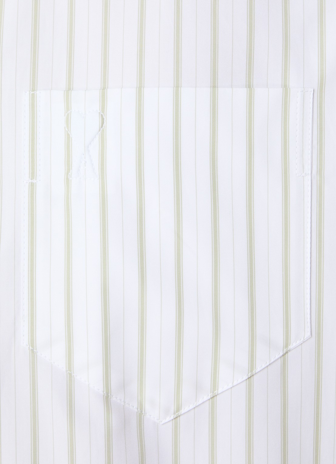 AMI Paris Regular fit overhemd met streepprint - detail 4 wit