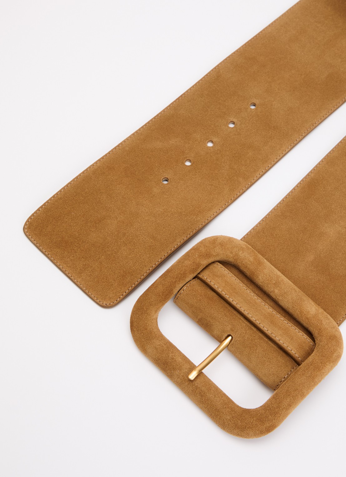 AMI Paris Riem van suède - detail 2 cognac