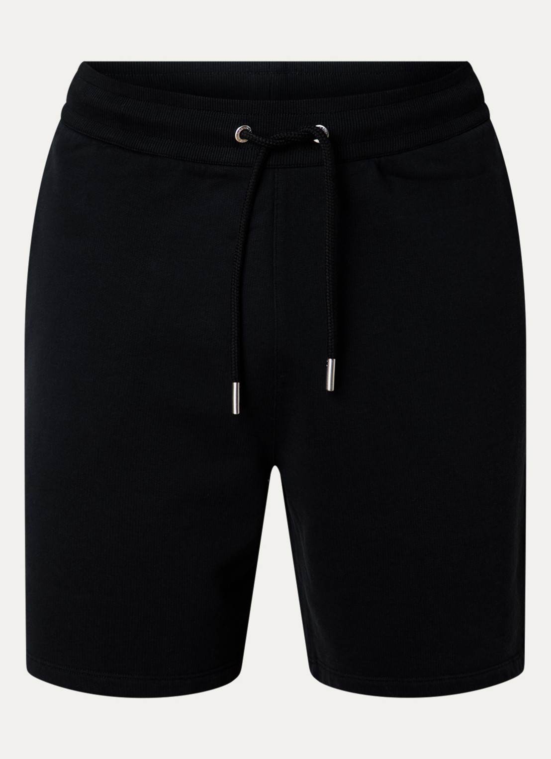 AMI Paris Straight fit korte joggingsbroek met steekzakken - voorkant 4 zwart