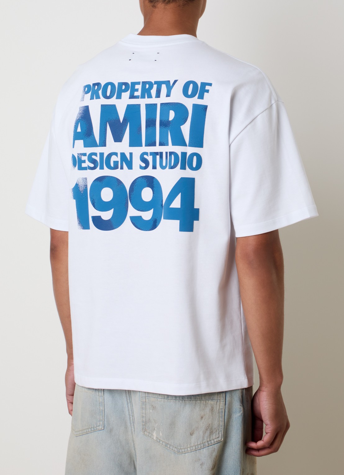 AMIRI 1994 T-shirt met logo- en backprint - detail 4 wit