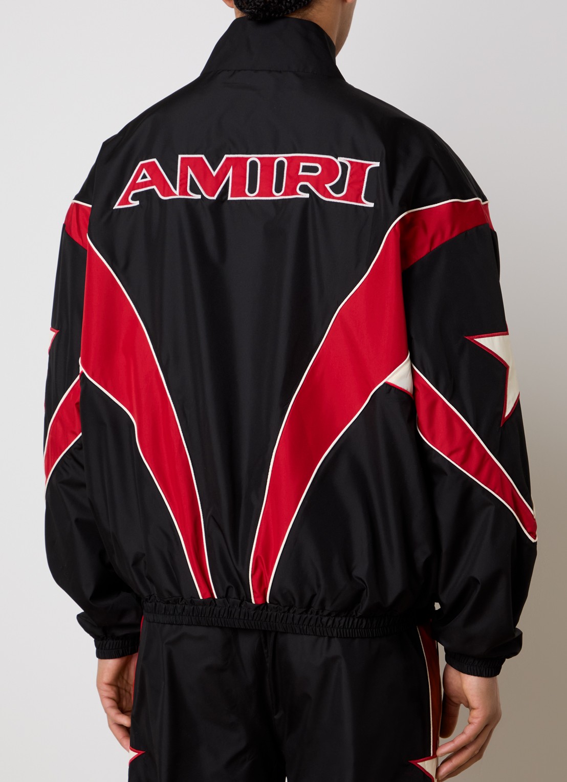 AMIRI Amouja Windjack met steekzakken en logo - detail 4 zwart