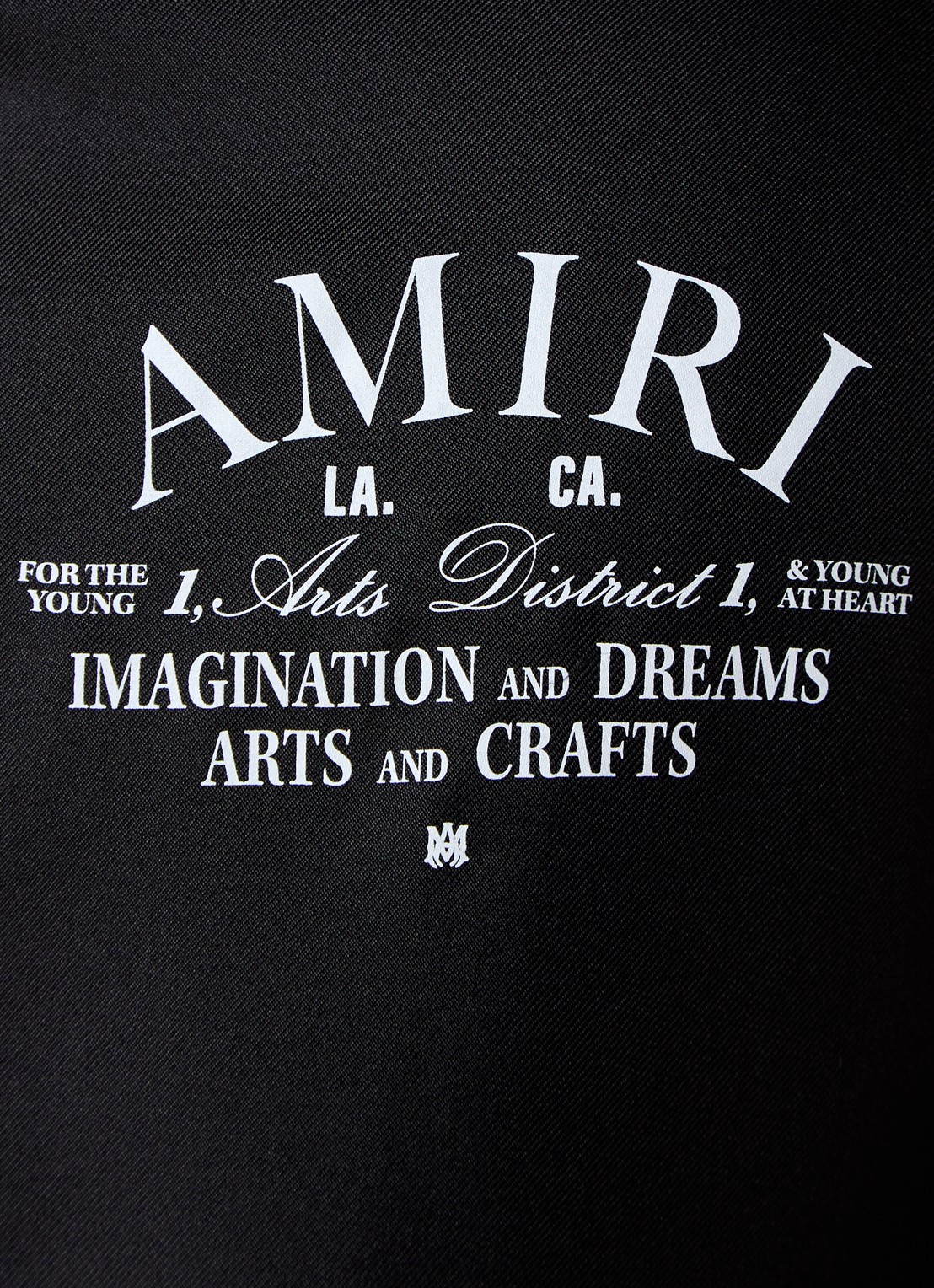 AMIRI Arts District overhemd van zijde met logo - detail 3 zwart