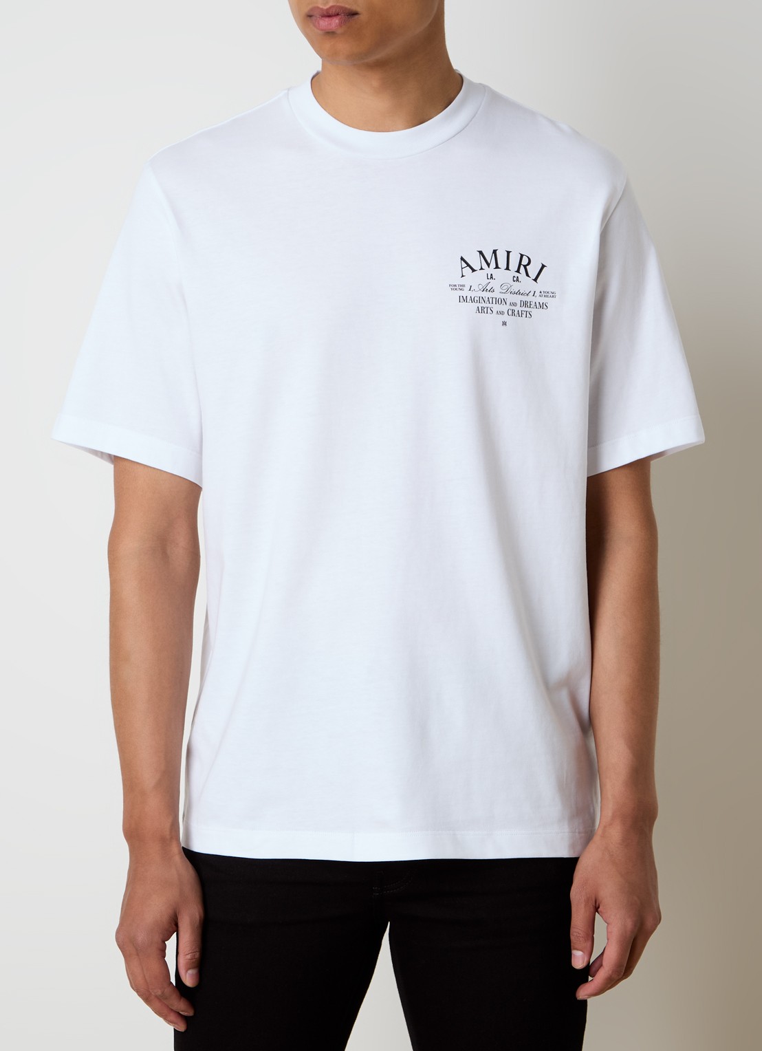 AMIRI Arts District T-shirt met logo - detail wit