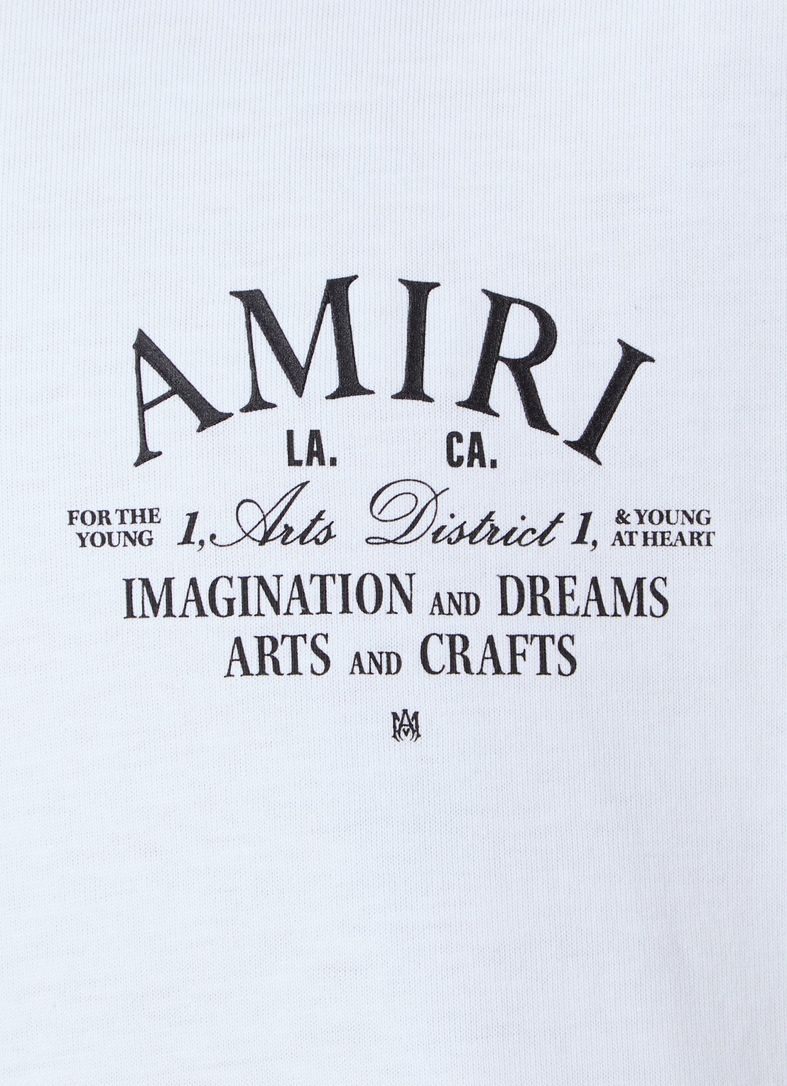 AMIRI Arts District T-shirt met logo - detail 2 wit
