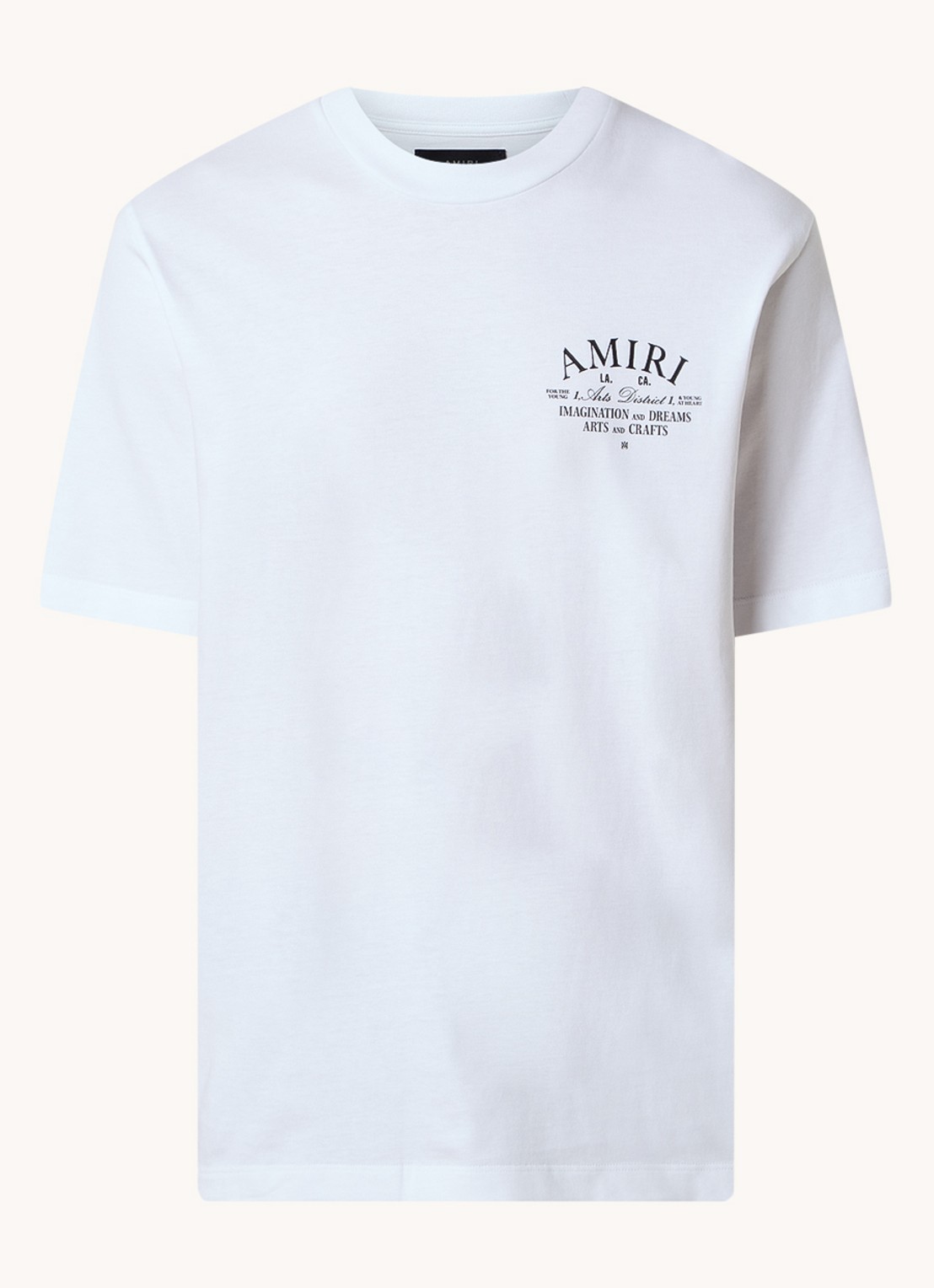 AMIRI Arts District T-shirt met logo - voorkant 3 wit