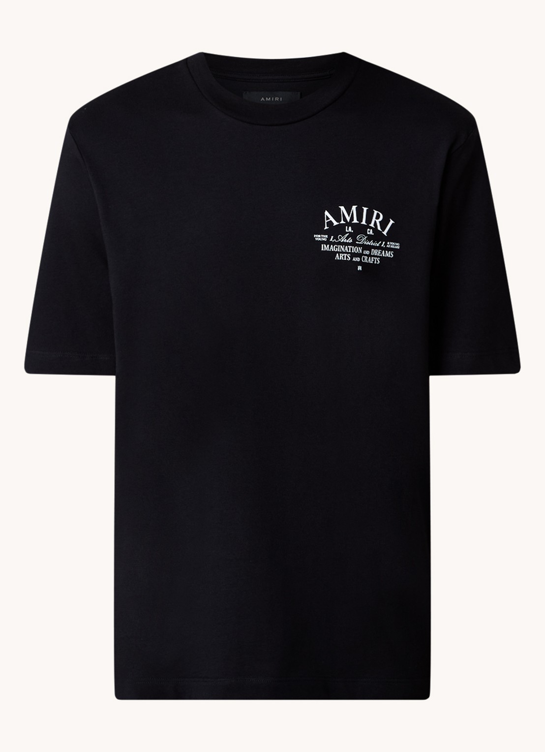 AMIRI Arts District T-shirt met logo - voorkant 2 zwart