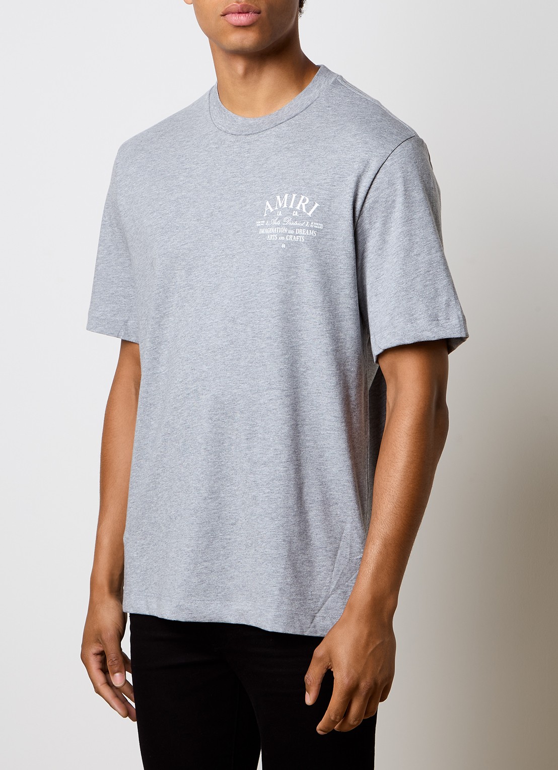 AMIRI Arts District T-shirt met logo - detail grijs