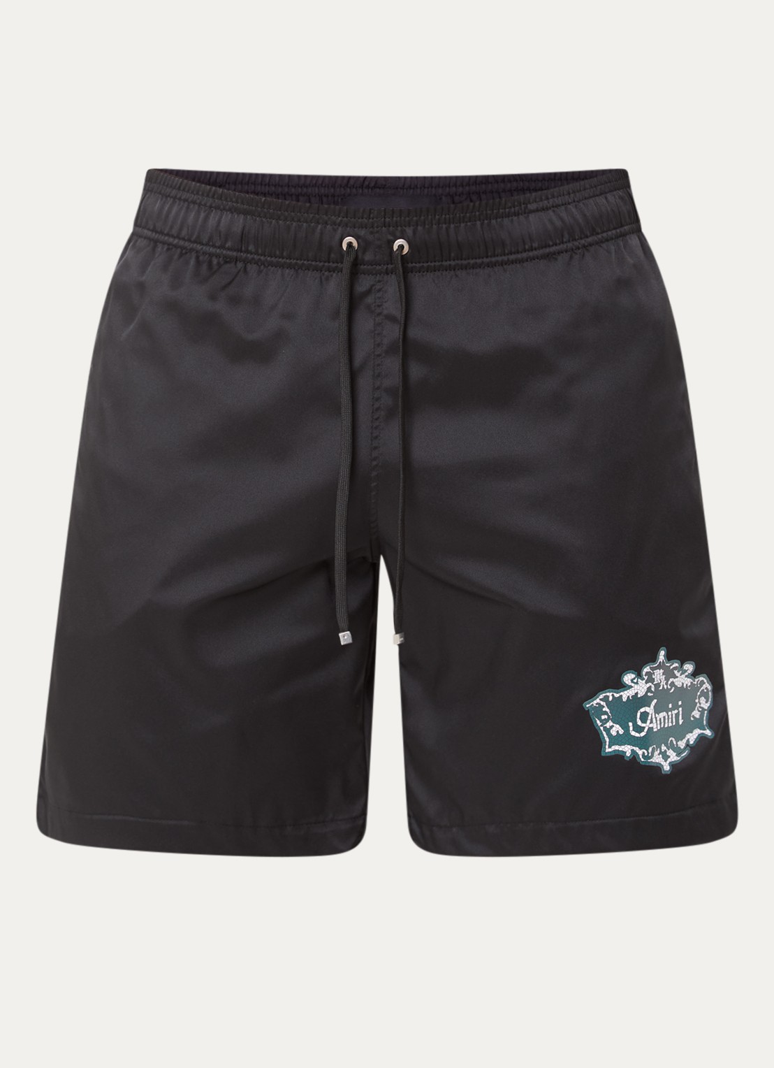 AMIRI Chateau zwemshorts met logo - voorkant 4 zwart