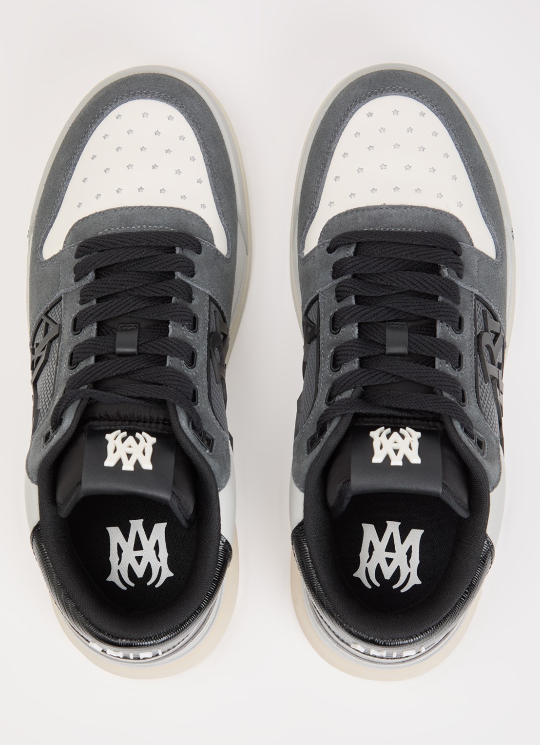 AMIRI Classic Low sneaker van leer met details van suède - detail 2 zwart