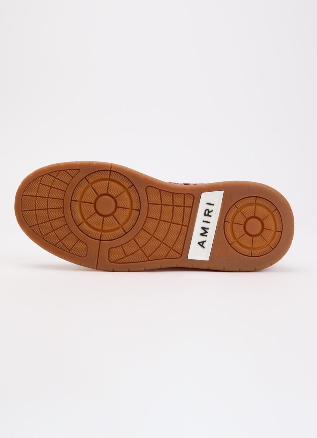 AMIRI Classic Low sneaker van leer met logo en details van mesh  - detail 5 donkerrood