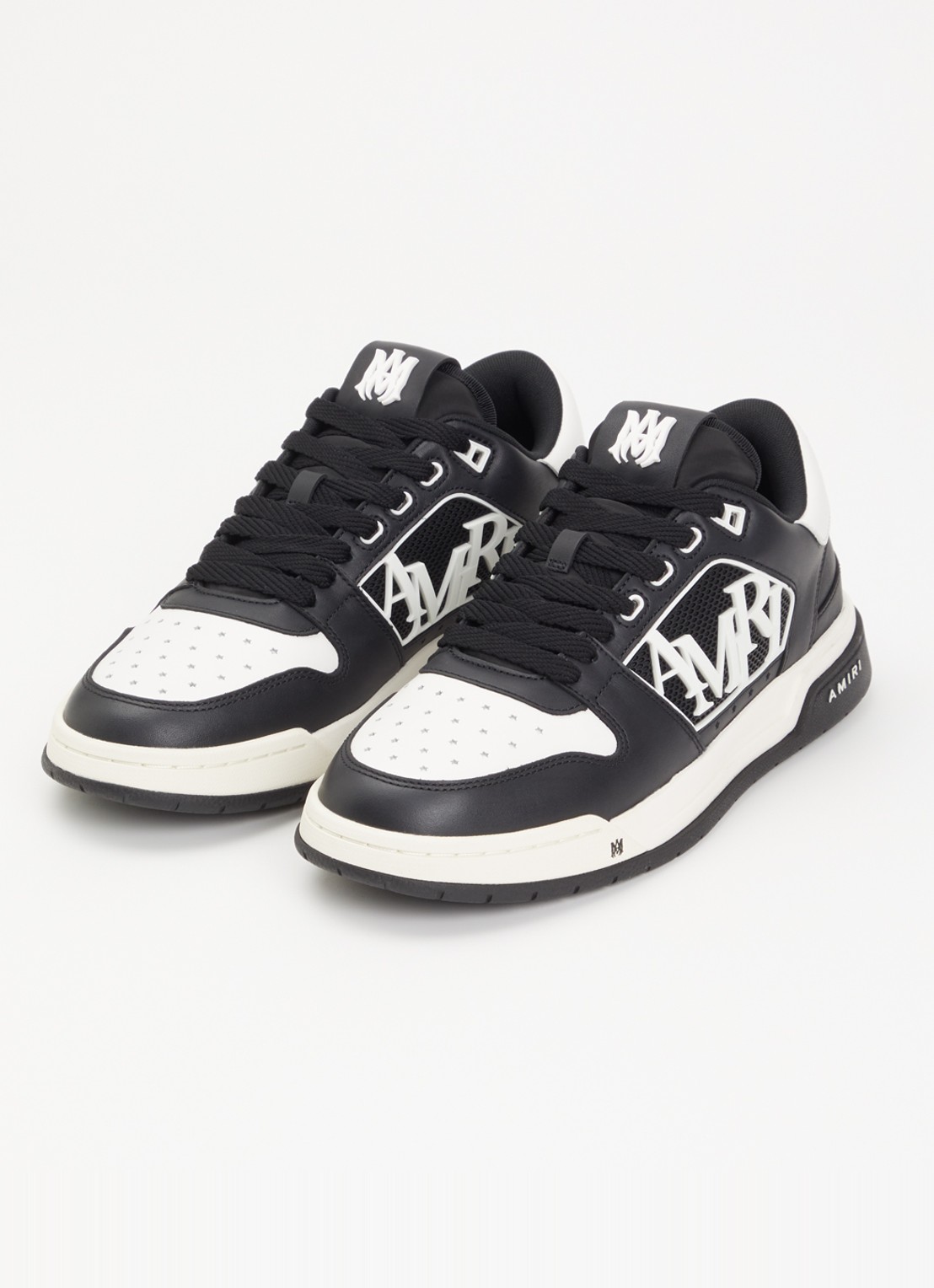 AMIRI Classic Low sneaker van leer met logo en details van mesh - detail zwart