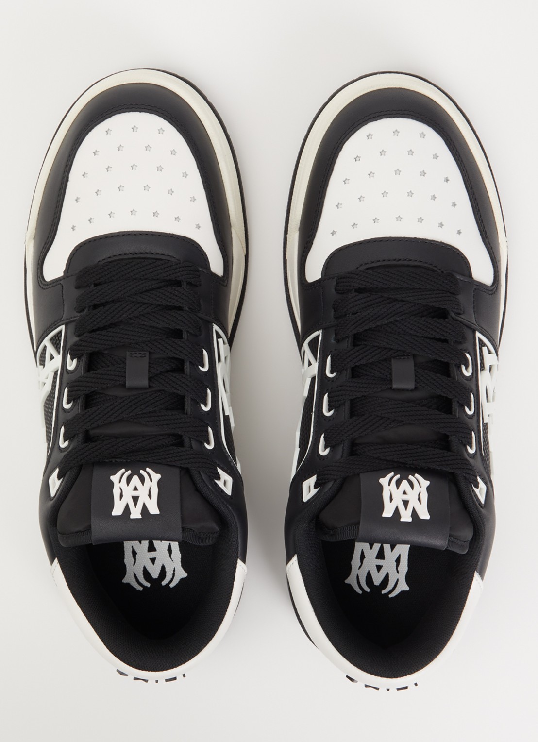 AMIRI Classic Low sneaker van leer met logo en details van mesh - detail 2 zwart