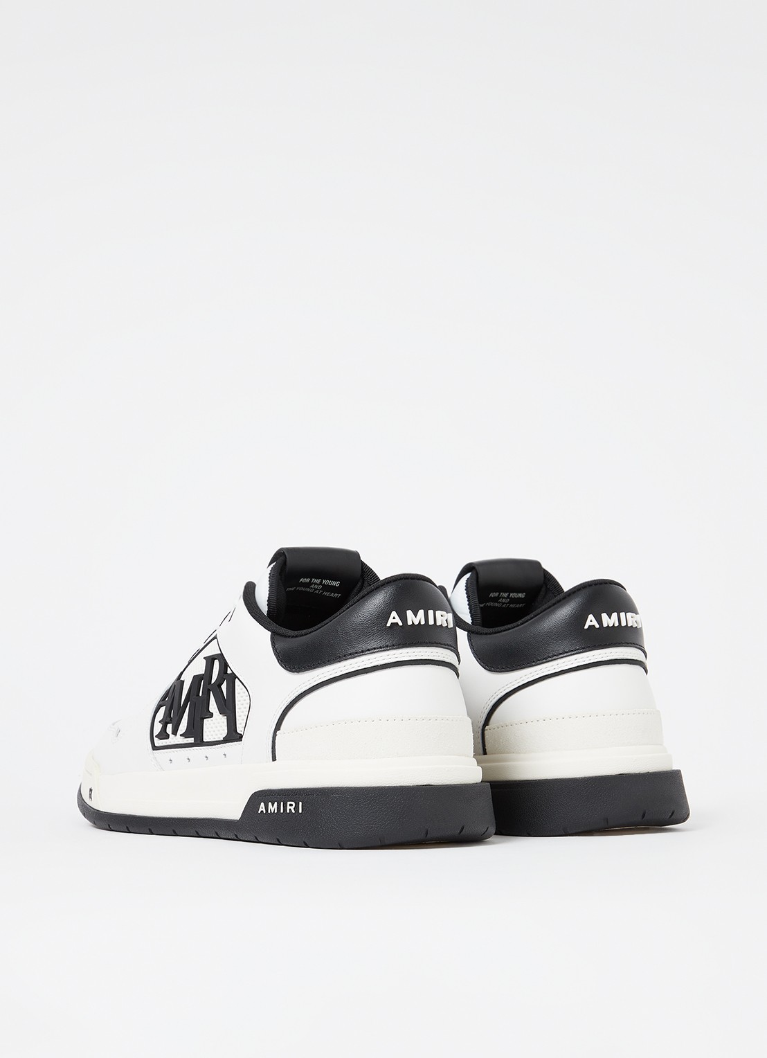 AMIRI Classic Low sneaker van leer met logo - achterkant wit