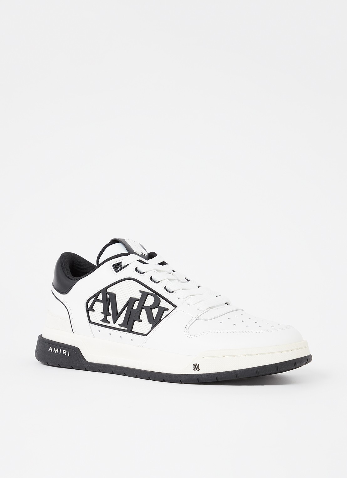 AMIRI Classic Low sneaker van leer met logo - voorkant 6 wit
