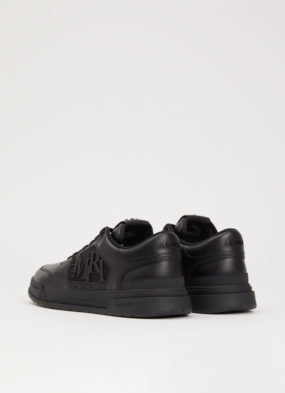 AMIRI Classic Low sneaker van leer met logo - achterkant zwart