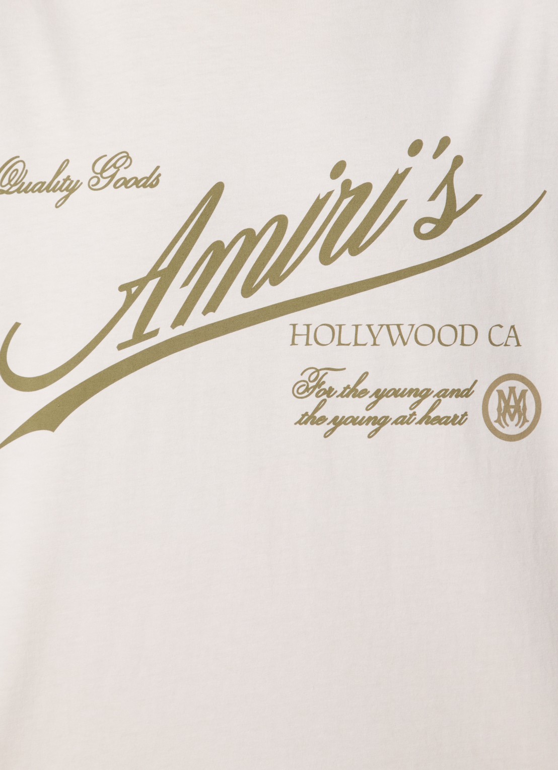 AMIRI Cryst T-shirt met logoprint - detail 5 naturel