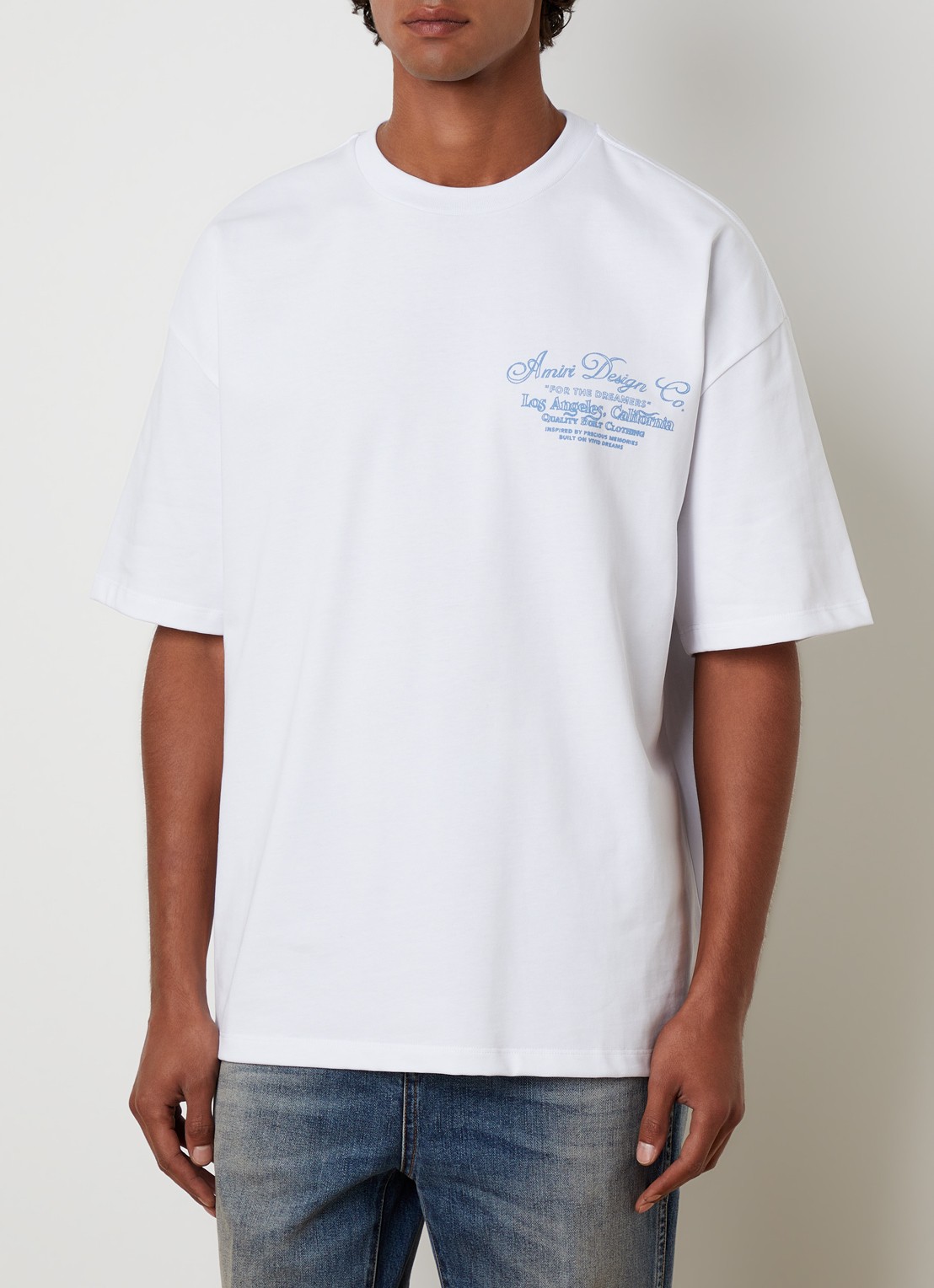 AMIRI Dreamers Chain T-shirt met logo- en backprint - achterkant 3 wit