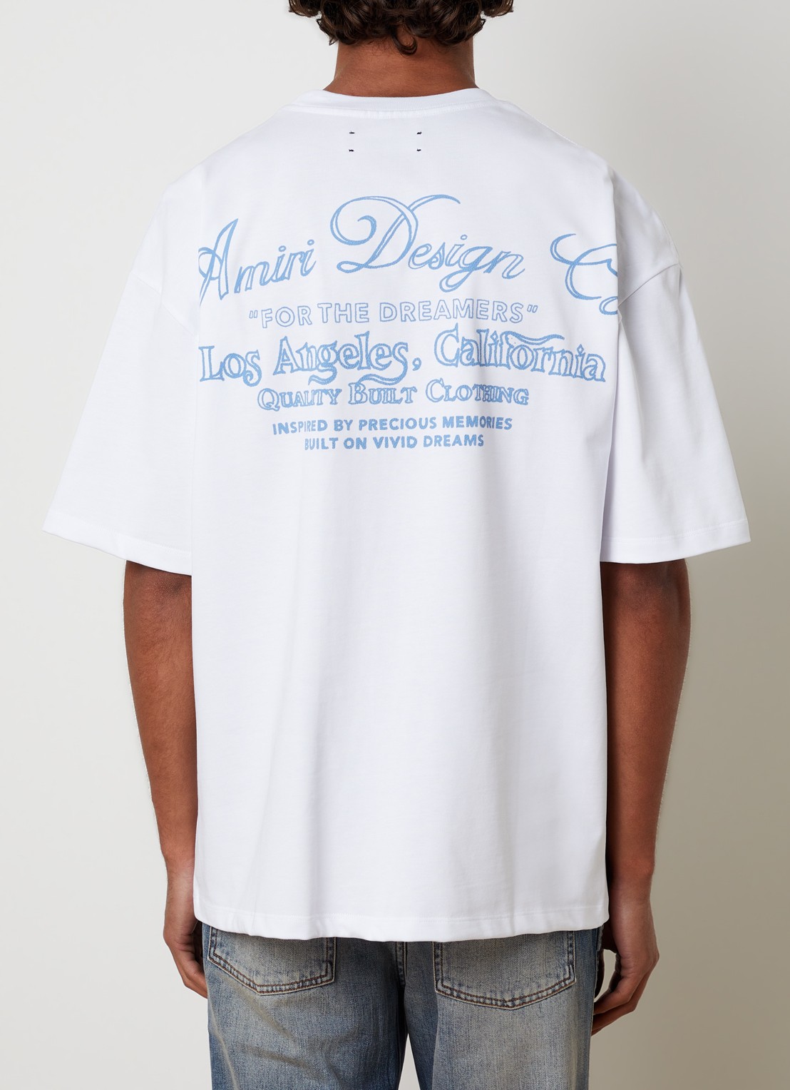 AMIRI Dreamers Chain T-shirt met logo- en backprint - detail wit