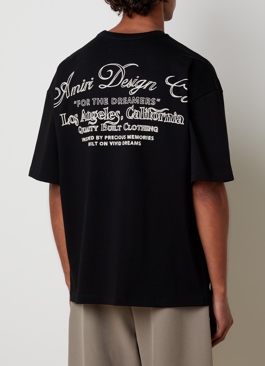 AMIRI Dreamers Chain T-shirt met logo- en backprint - detail 2 zwart
