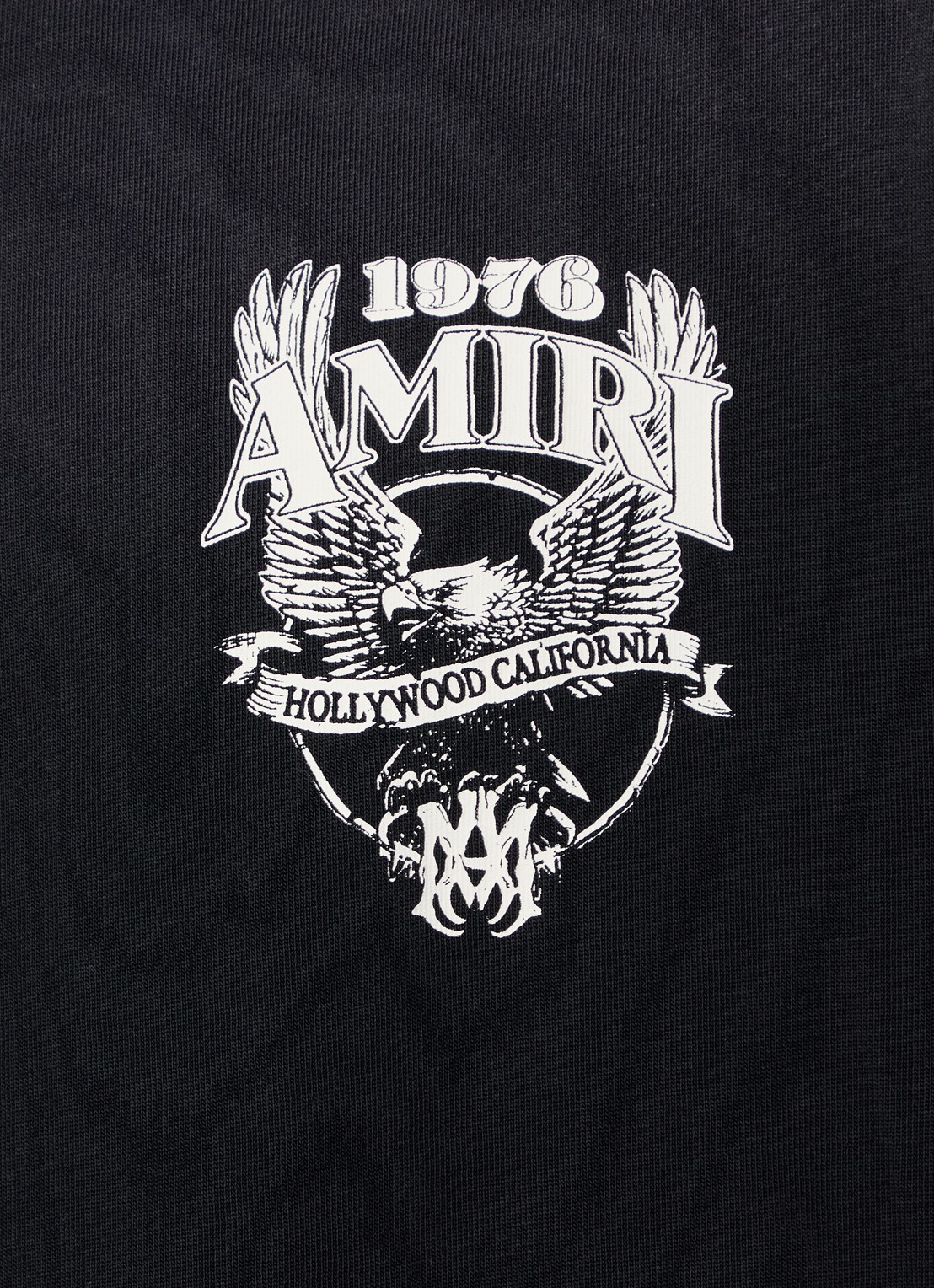 AMIRI Eagle 76 T-shirt met logo- en backprint - detail 4 zwart