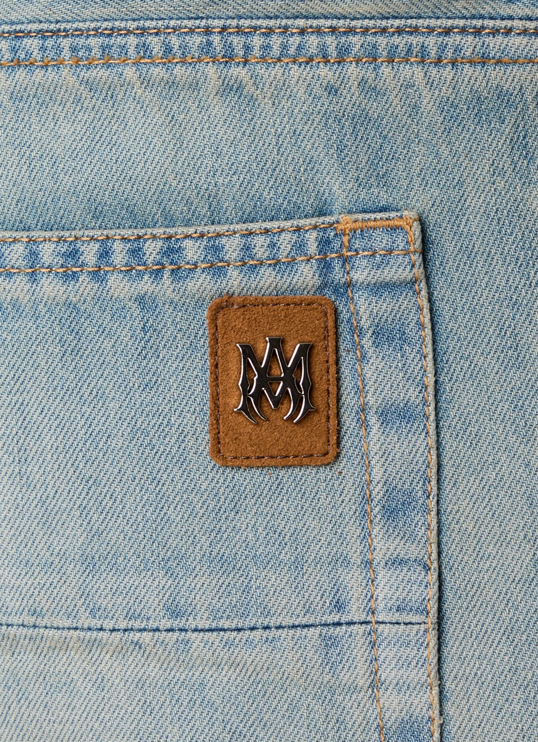 AMIRI Flared jeans met medium wassing en steekzakken - detail 6 indigo