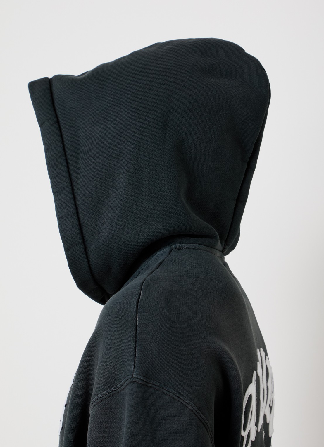 AMIRI Hollywood hoodie met logoborduring - detail 5 antraciet