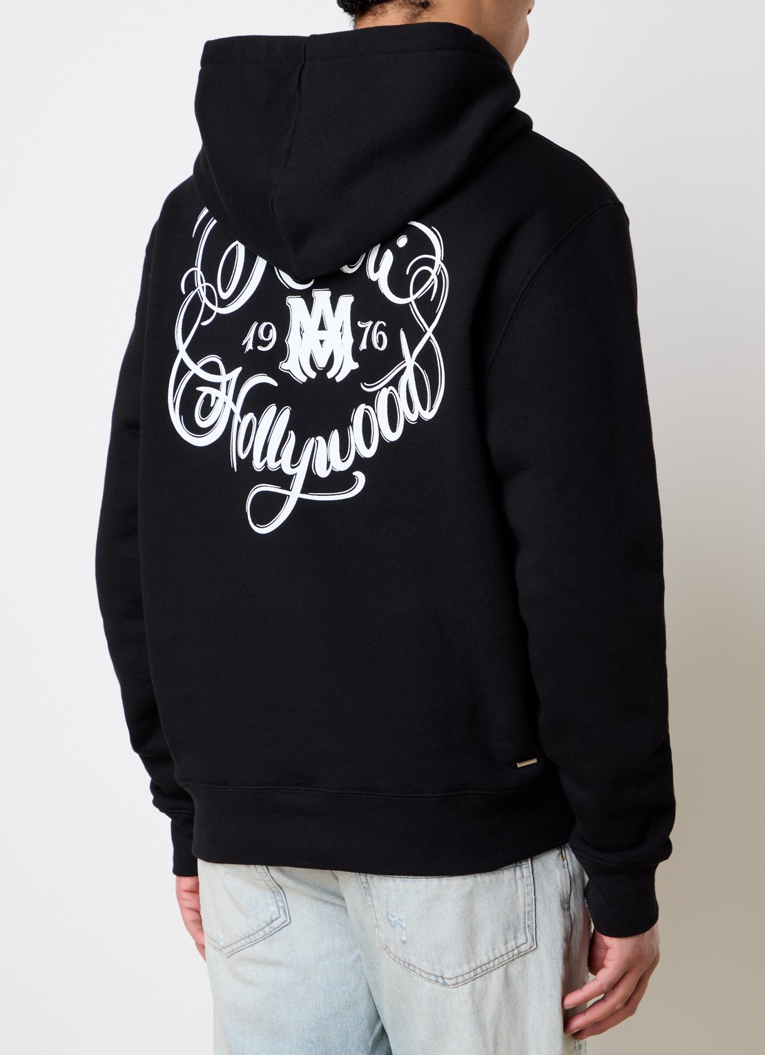 AMIRI Hoodie met logo- en backprint - detail 4 zwart