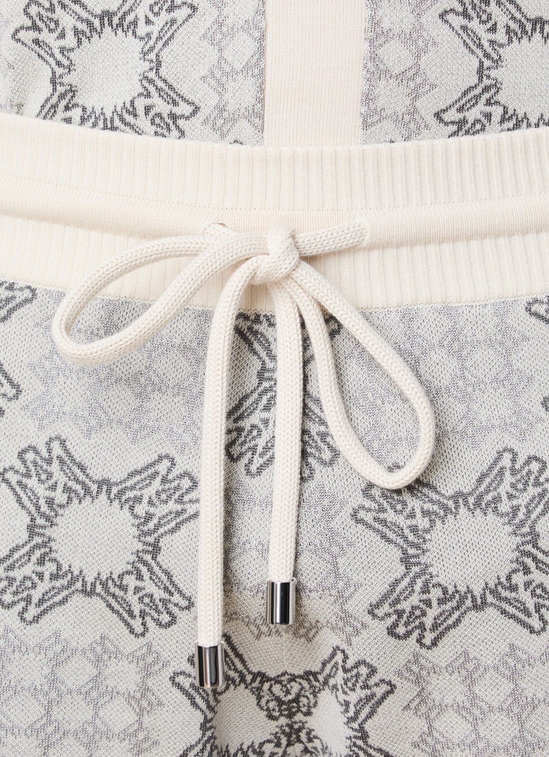 AMIRI Loose fit korte broek met logoborduring - detail 3 beige