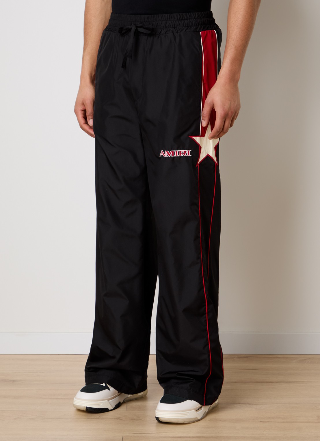 AMIRI Loose fit trackpants met logo en steekzakken - detail 2 zwart