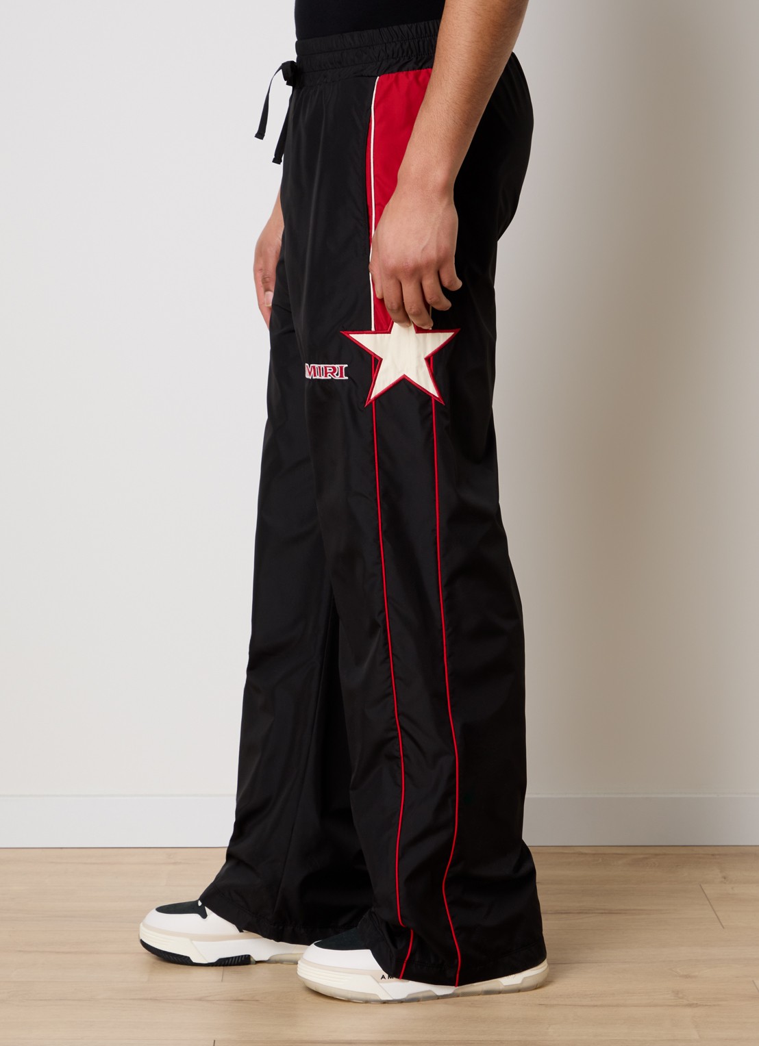 AMIRI Loose fit trackpants met logo en steekzakken - detail 3 zwart