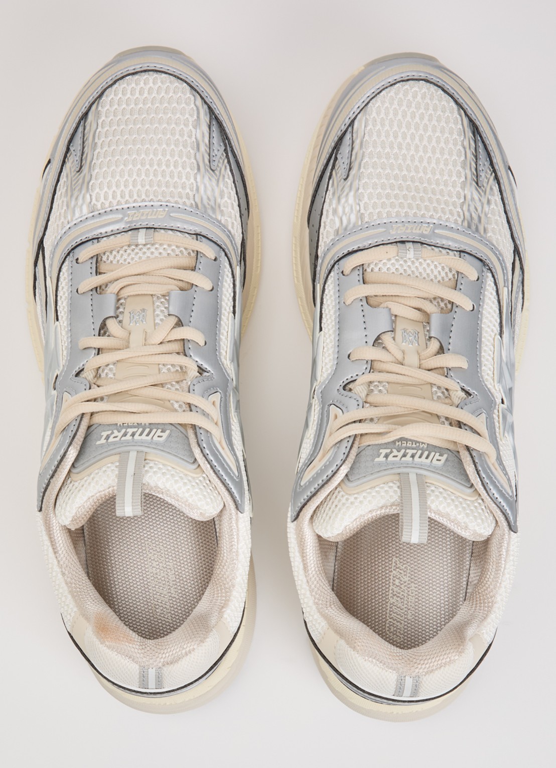 AMIRI M-Tech sneaker van mesh met details van leer - detail 3 wit