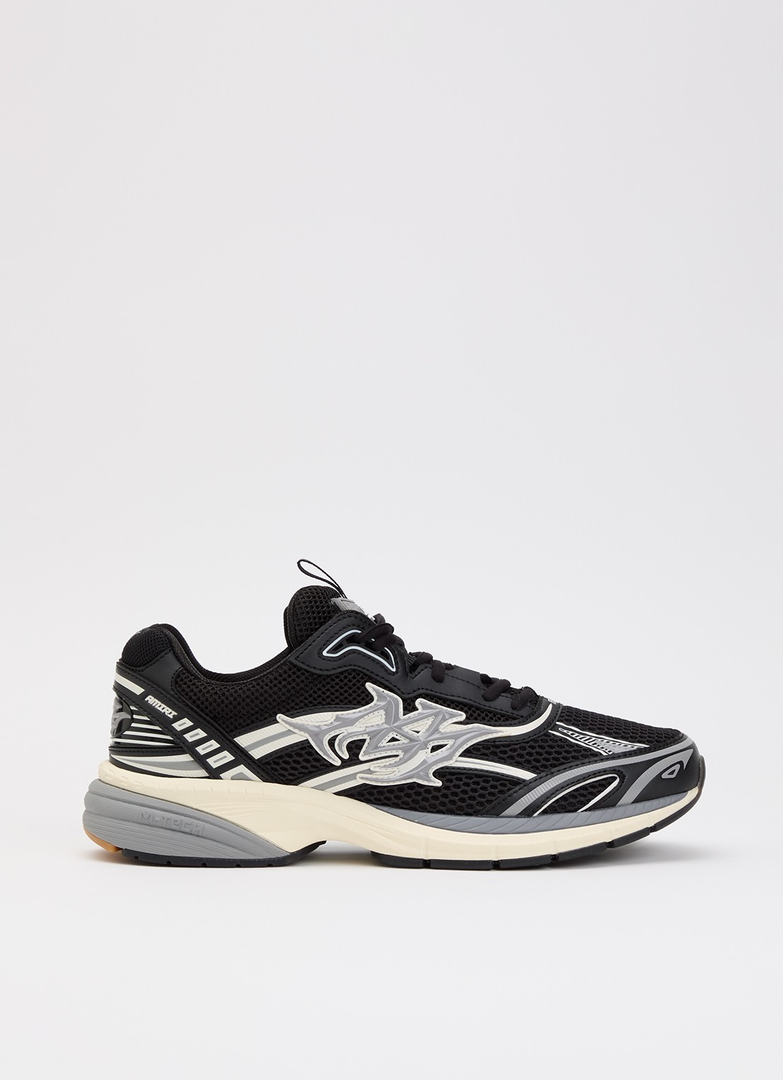 AMIRI M-Tech sneaker van mesh met leren details - voorkant 6 zwart
