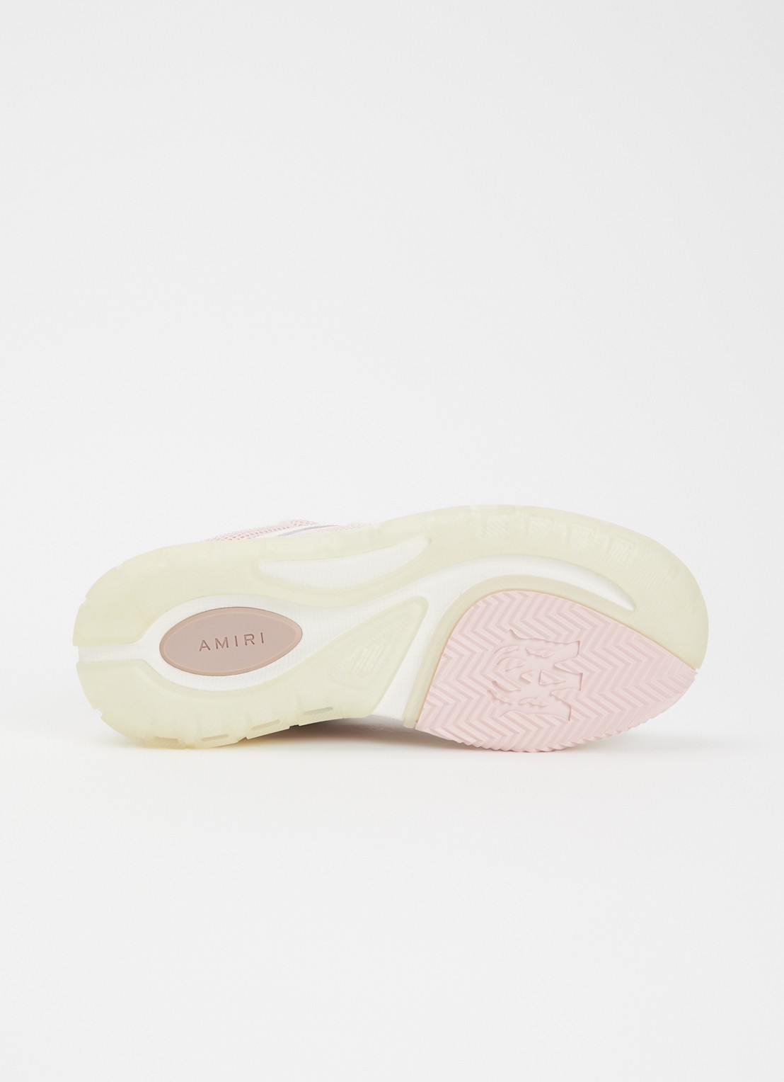 AMIRI MA-1 sneaker met leren details - detail 4 lichtroze