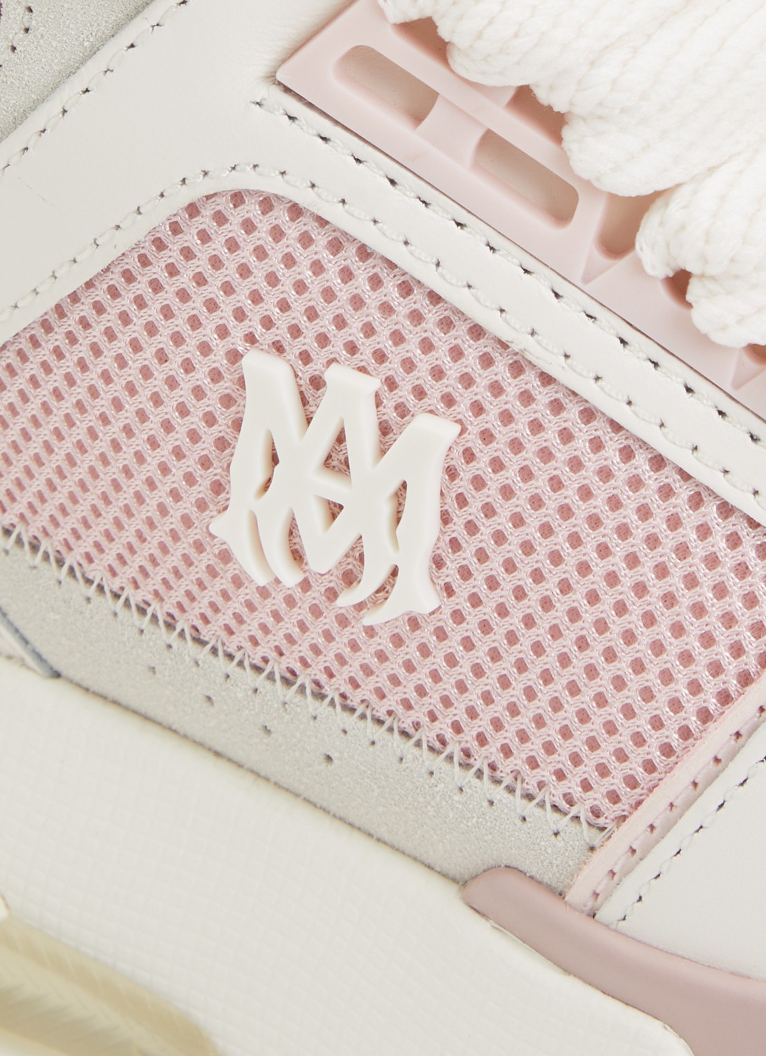 AMIRI MA-1 sneaker met leren details - detail 5 lichtroze