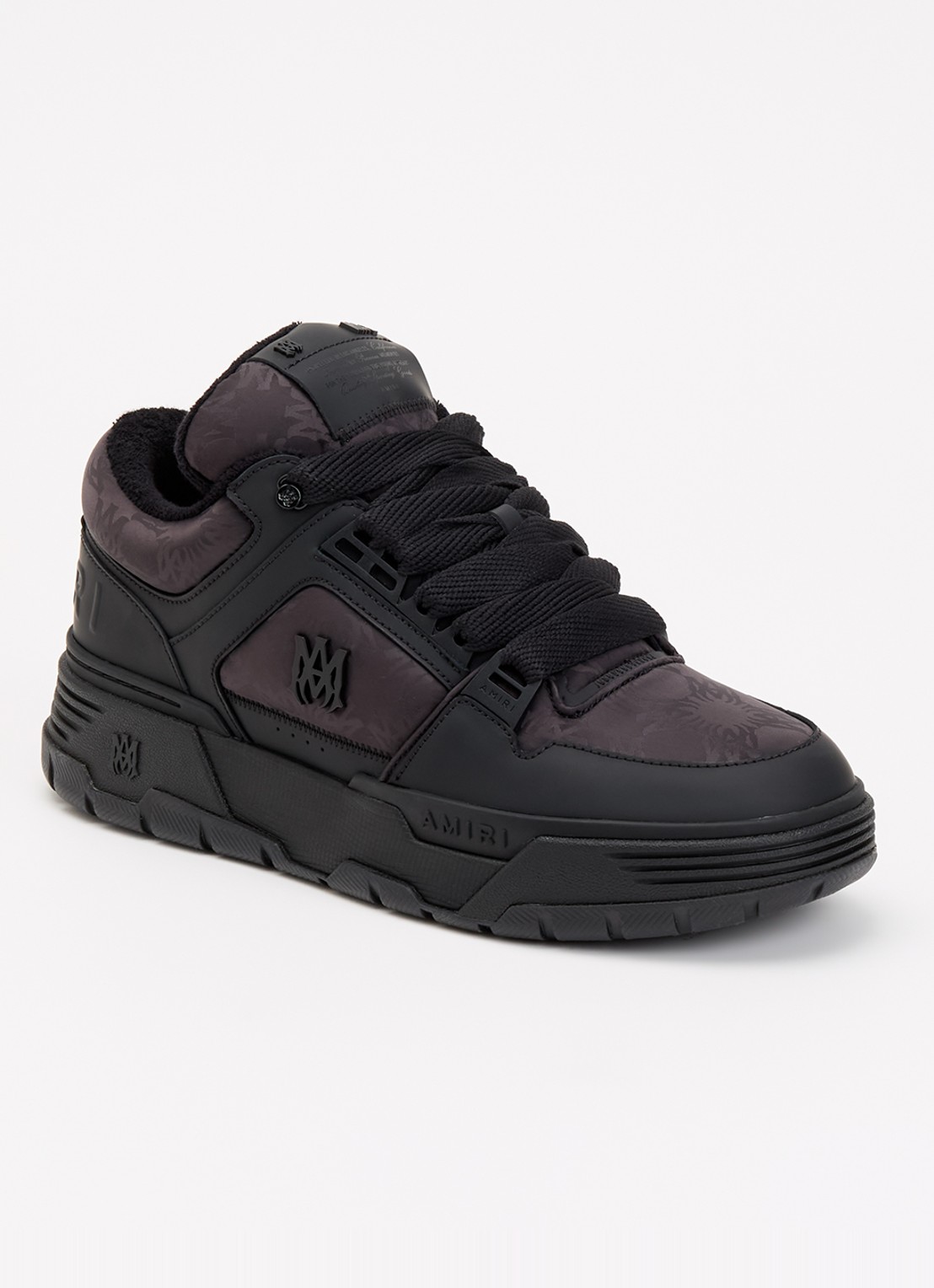AMIRI MA-1 sneaker met leren details - voorkant 2 zwart