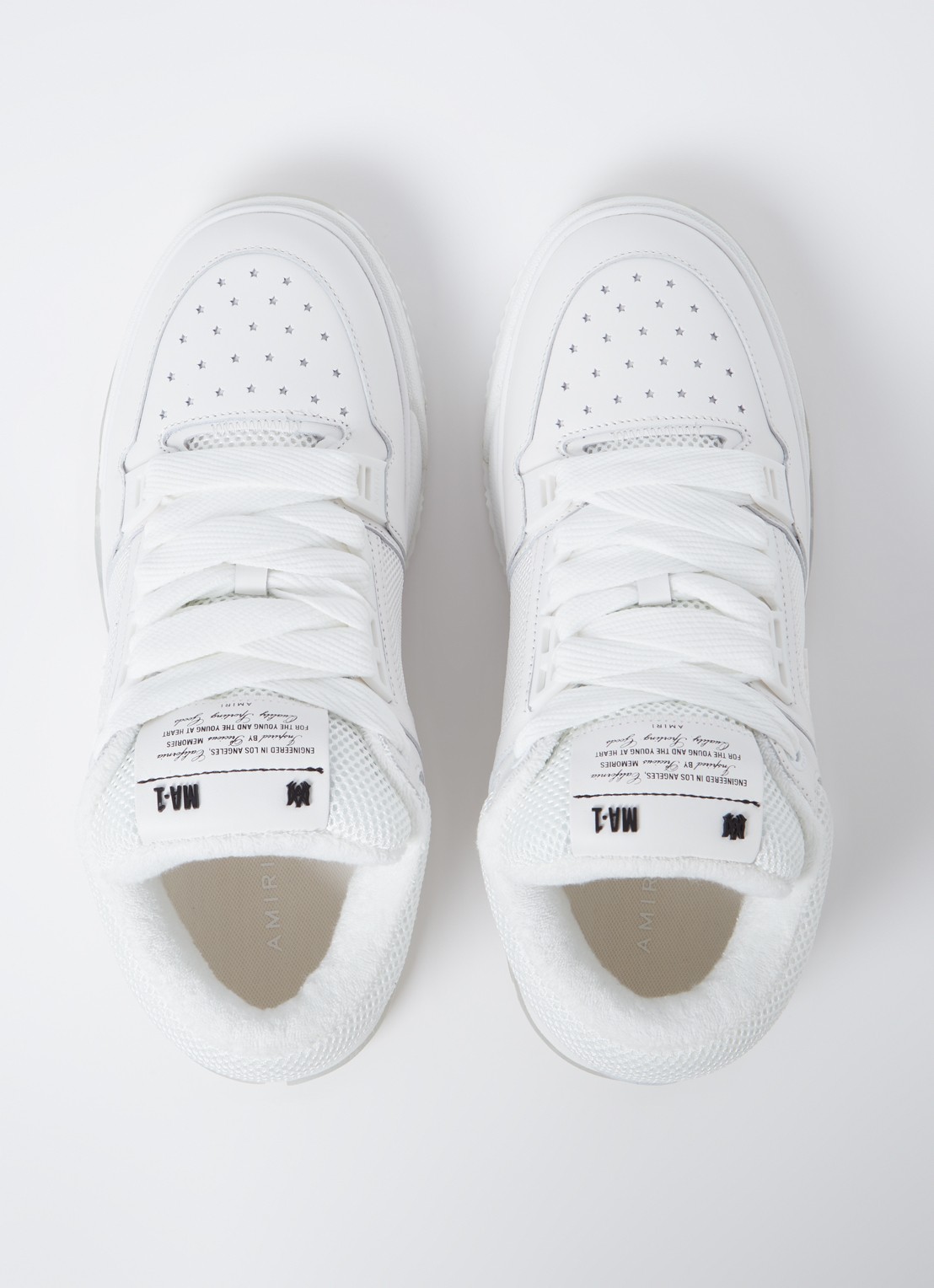 AMIRI MA-1 sneaker van leer met mesh details  - detail 5 wit