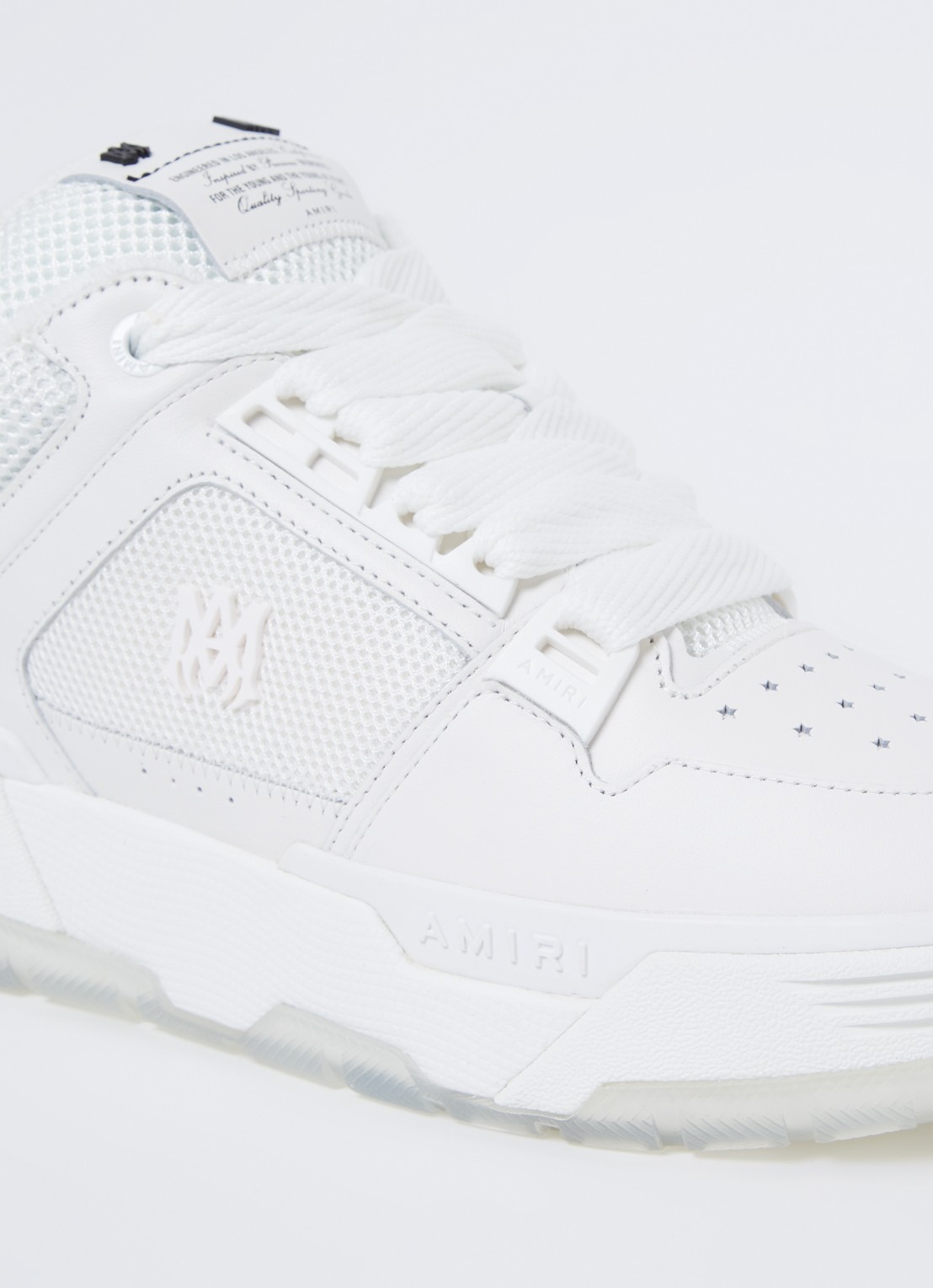 AMIRI MA-1 sneaker van leer met mesh details  - detail 7 wit