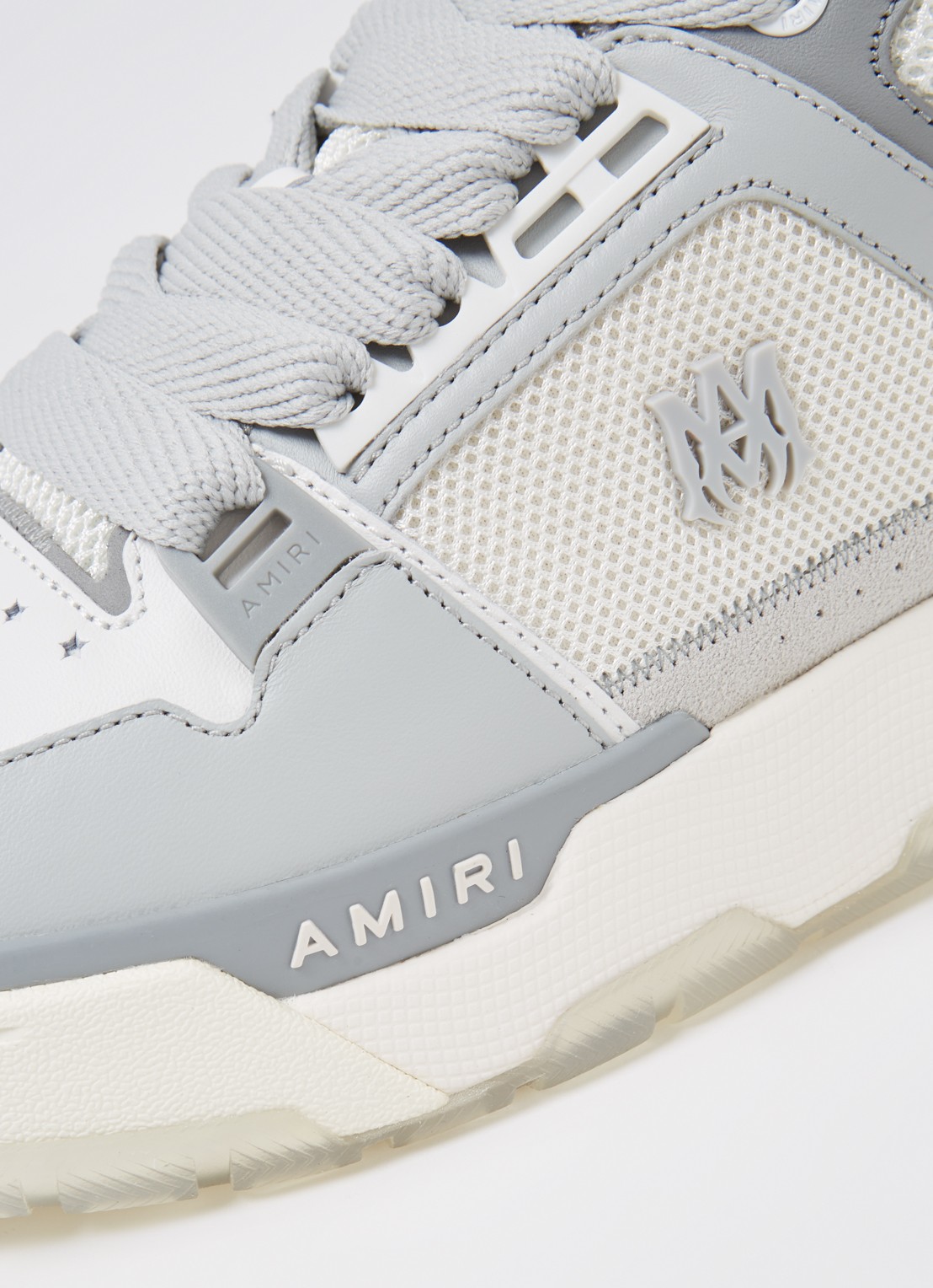 AMIRI MA-1 sneaker van leer met mesh details - detail 7 grijs