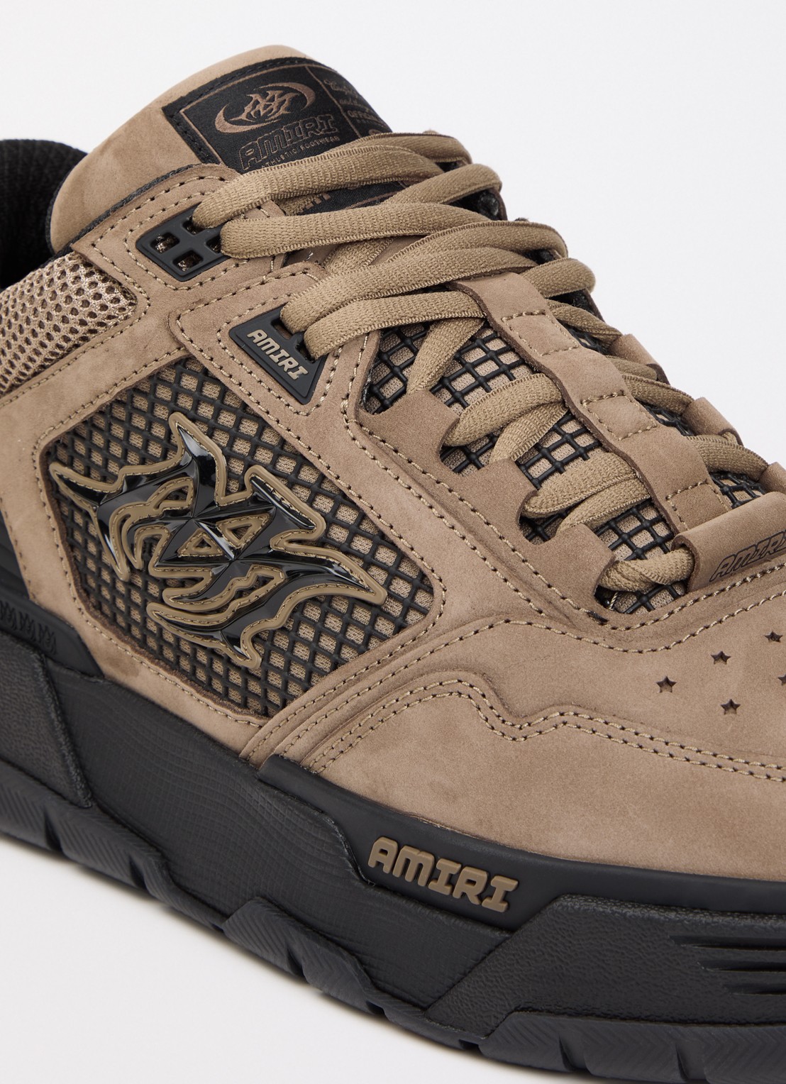 AMIRI MA-94 sneaker van leer - detail 5 lichtbruin