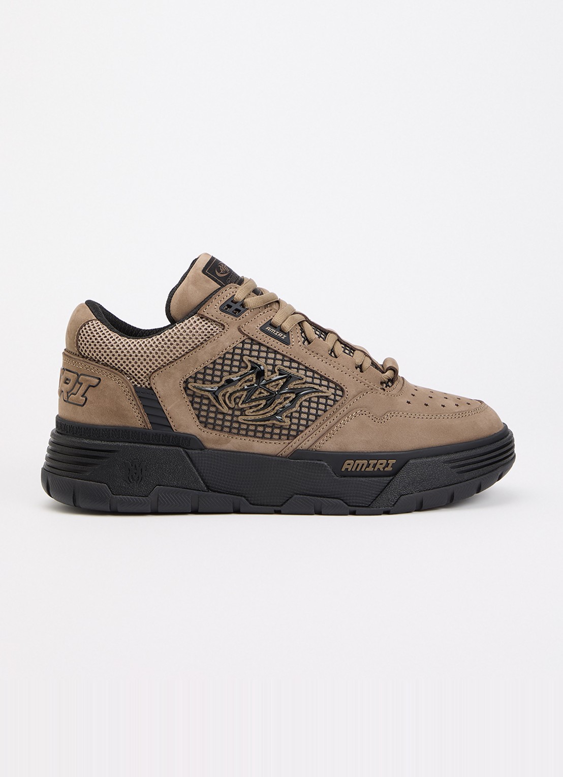 AMIRI MA-94 sneaker van leer - voorkant 6 lichtbruin