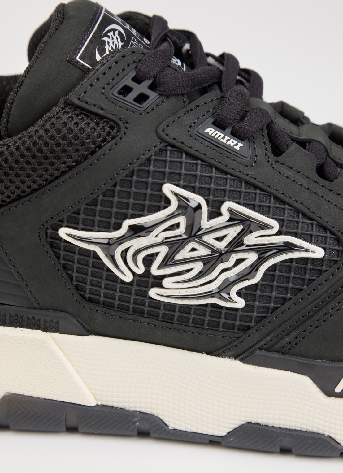 AMIRI MA-94 sneaker van nubuck met logo - detail 4 zwart