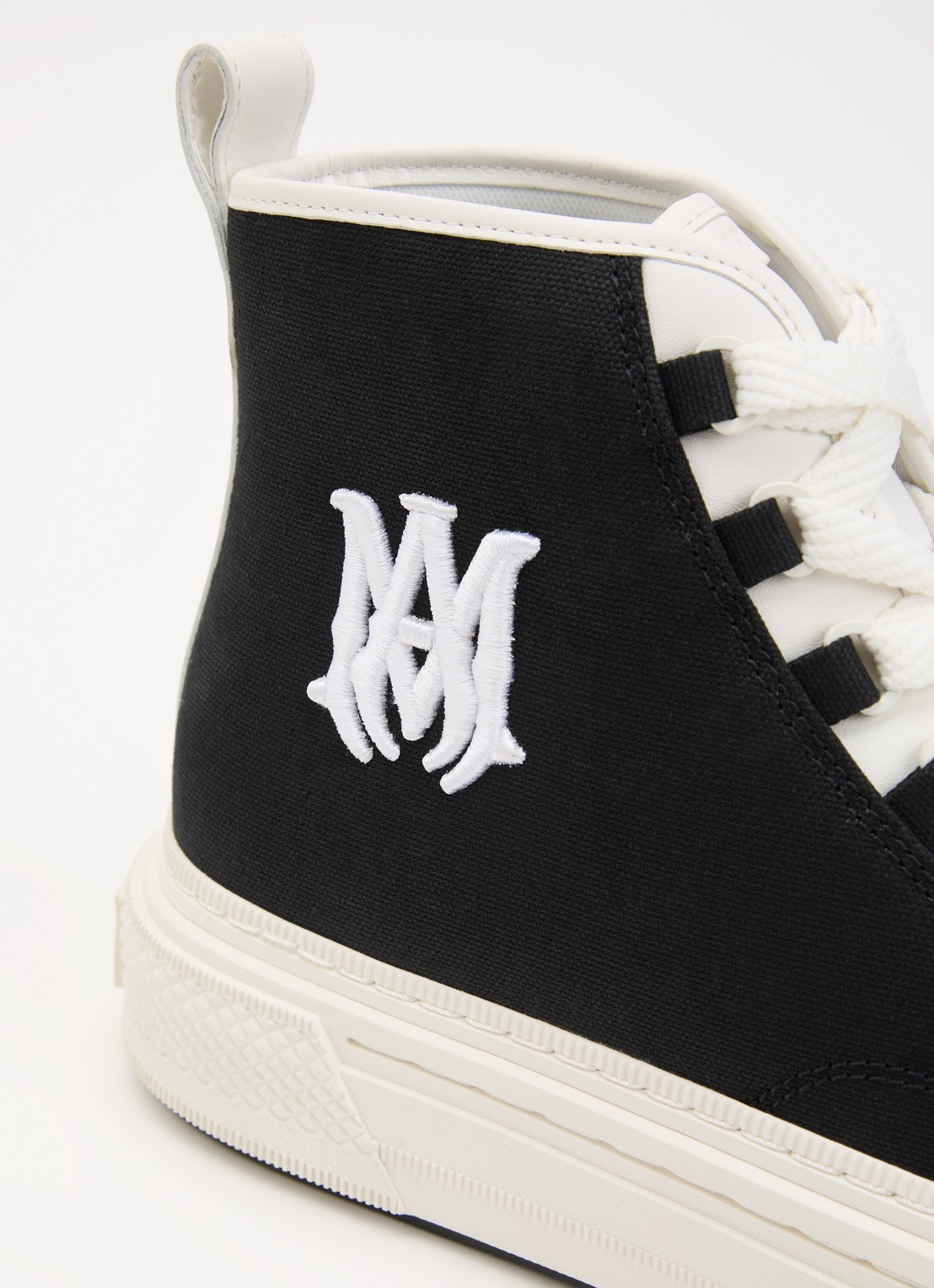 AMIRI MA Court Hi sneaker van canvas met details van leer - detail 5 zwart