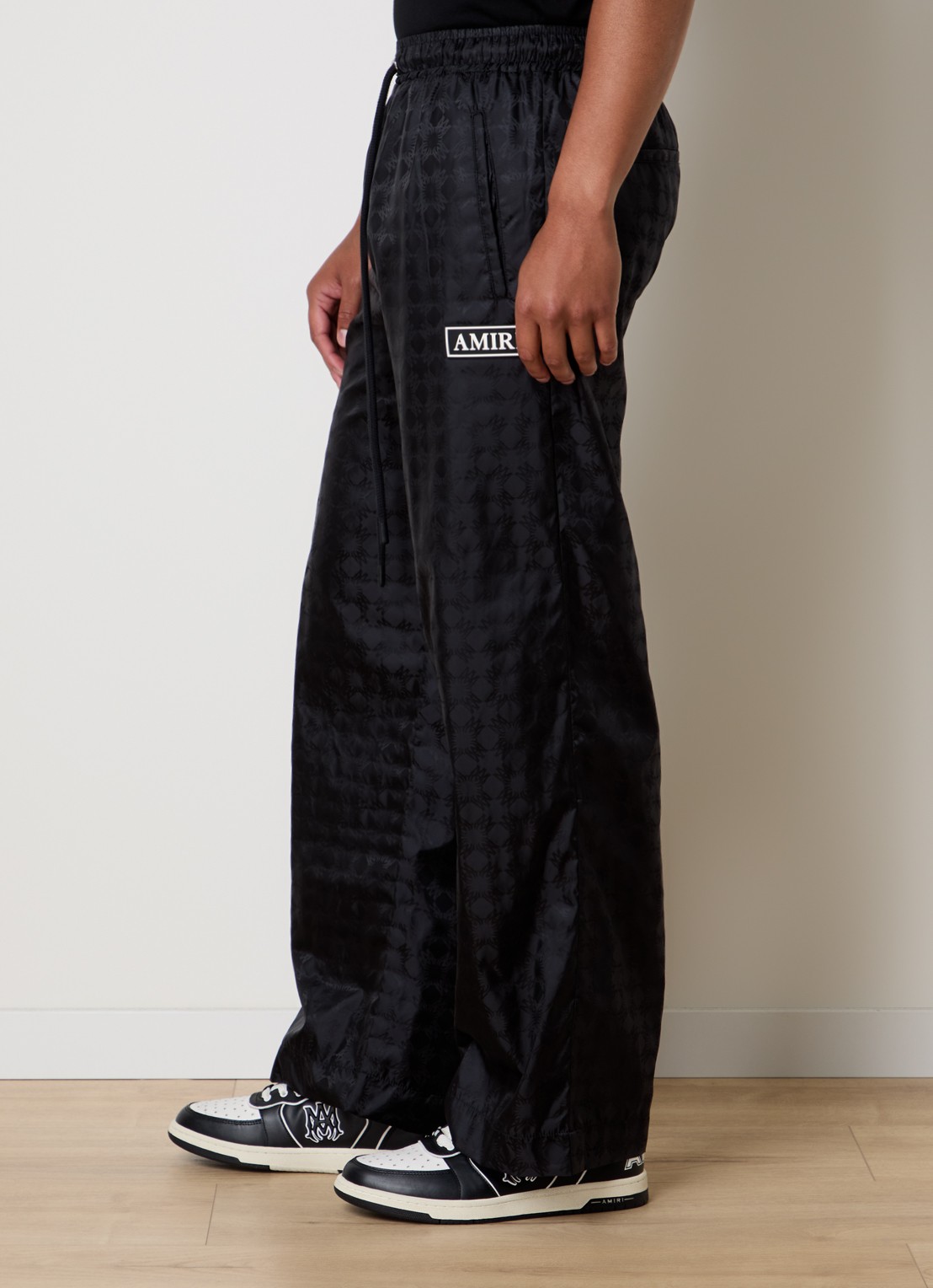 AMIRI Ma Quad broek met logoprint en steekzakken - detail 3 zwart
