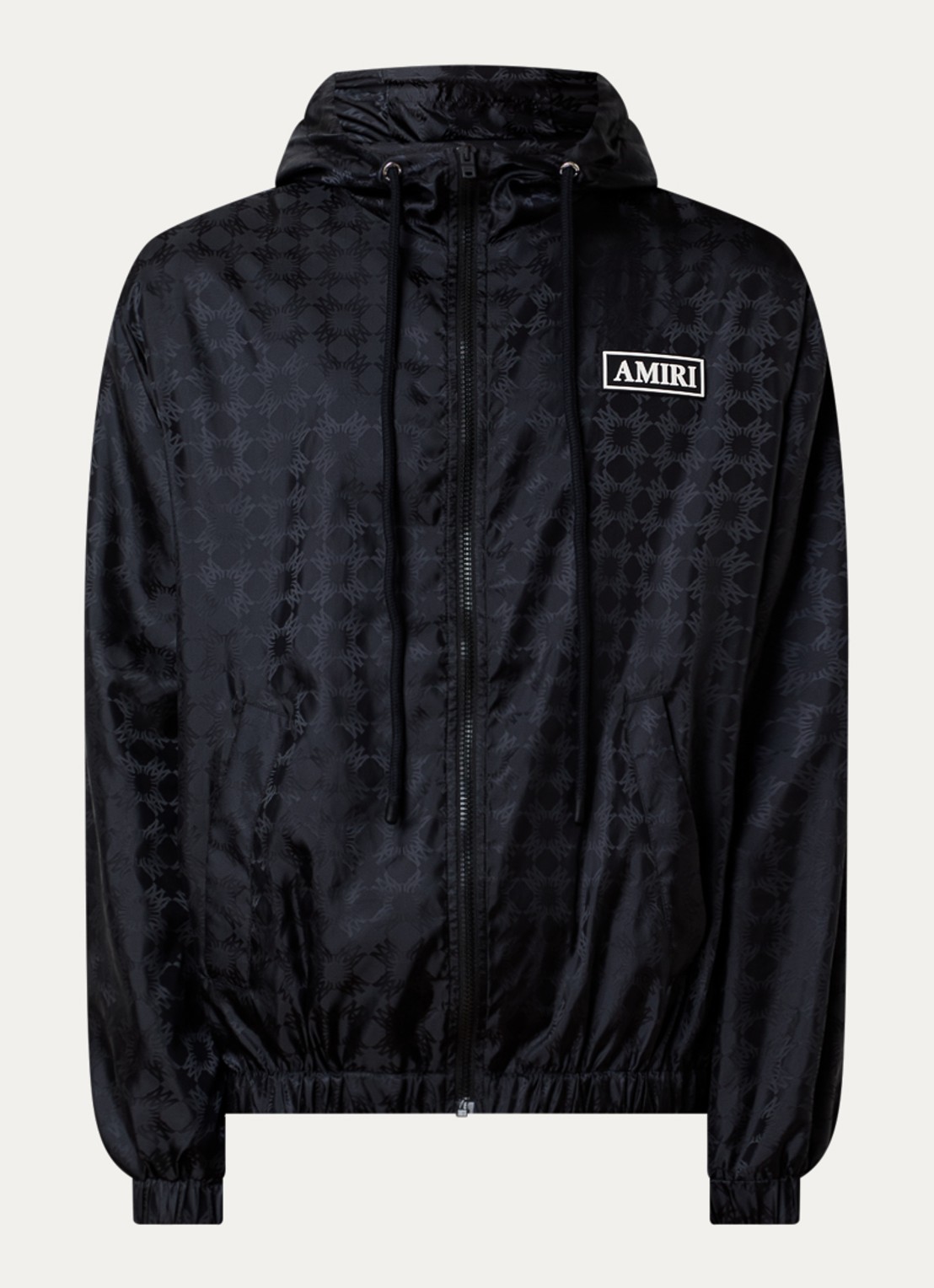 AMIRI Ma Quad jack met logoborduring en steekzakken - voorkant zwart